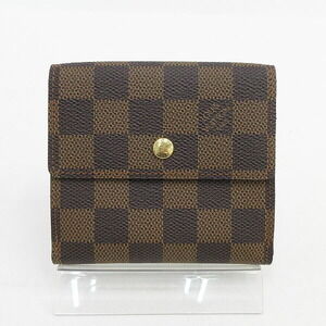 Louis Vuitton Damier Portefeuille Wallet Elise Double Hook